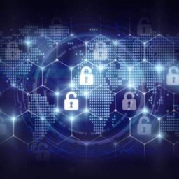 Global cybersecurity digital image