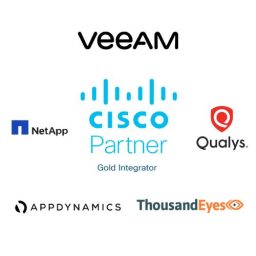 Kytec, Veeam, Qualys, NetApp, Thousand Eyes, App Dynamics Cisco Partner logos